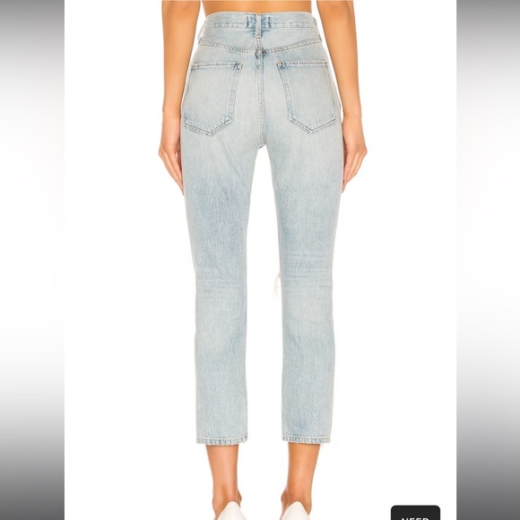 AGOLDE Riley High Rise Straight Crop Jeans Shatter 25 - Picture 6 of 6